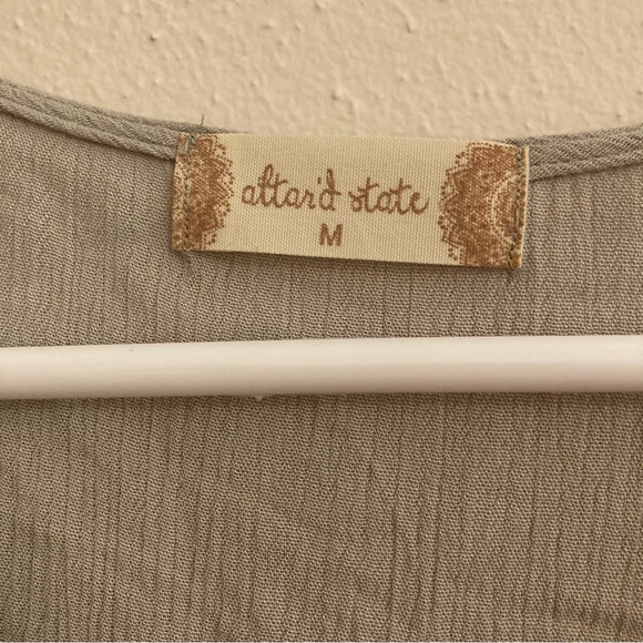 Altar’d State Pistachio Pastel Green Spring Coquette Designer Long Sleeve Dress - Picture 12 of 17